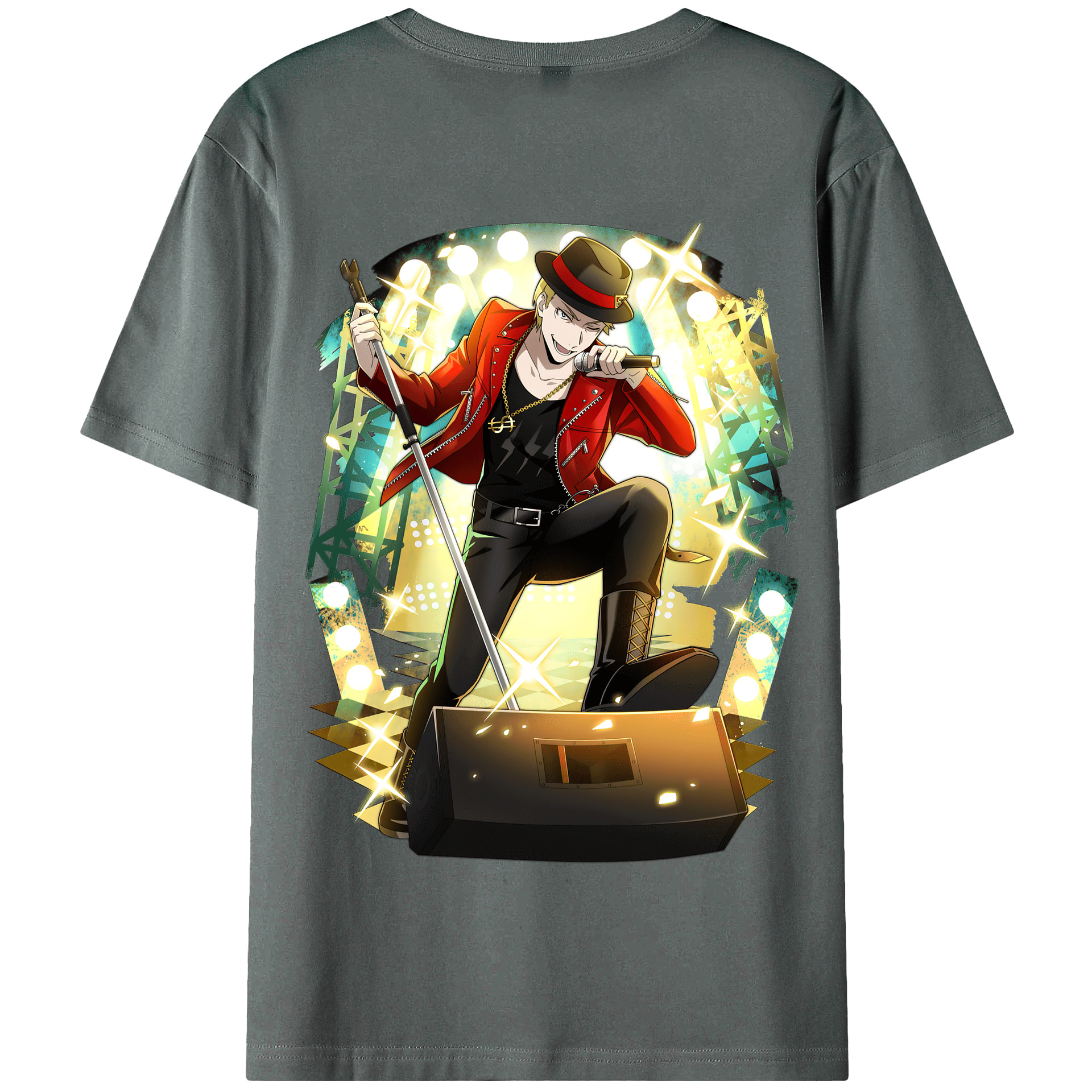 （画像用） 文豪ストレイドッグス Bungo Stray Dogs 綿100％半袖Tシャツ（背面プリント）